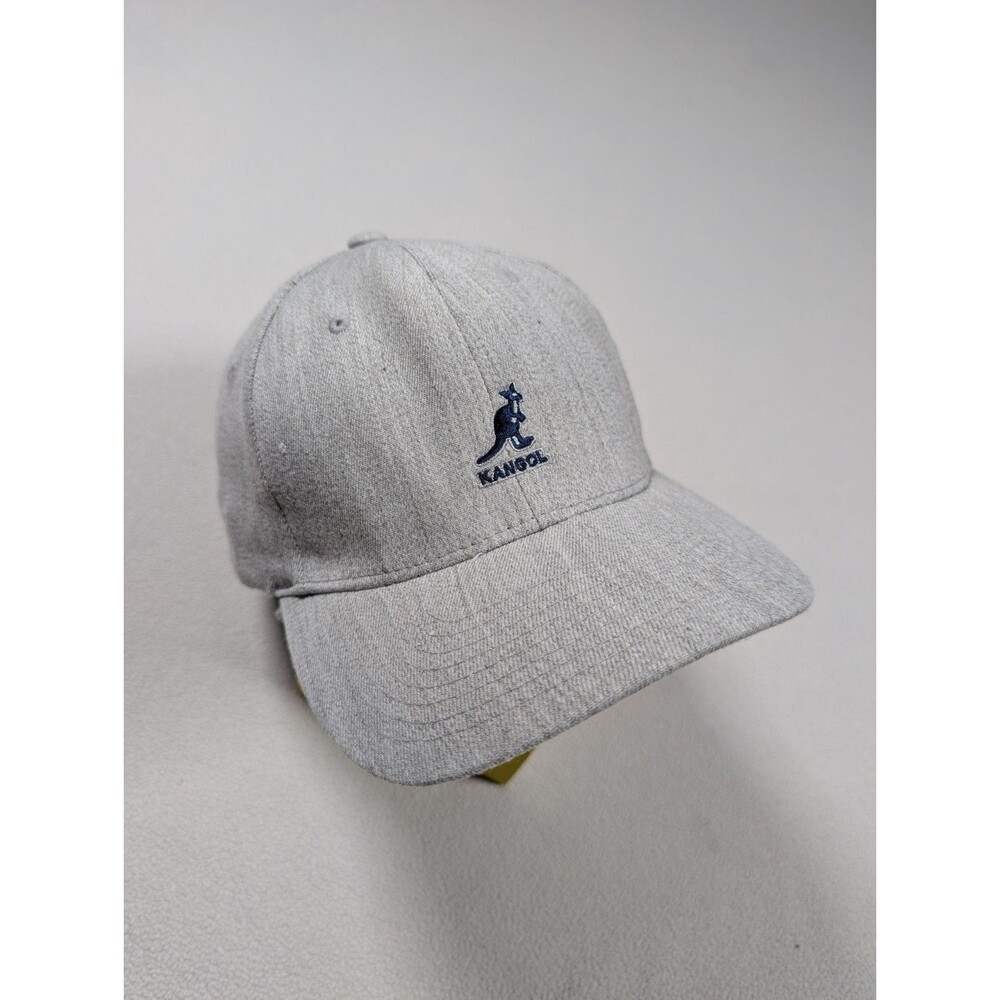 Kangol Wool Flexfit Baseball Hat Fitted Heather Gray Size L/XL Embroidered Logo